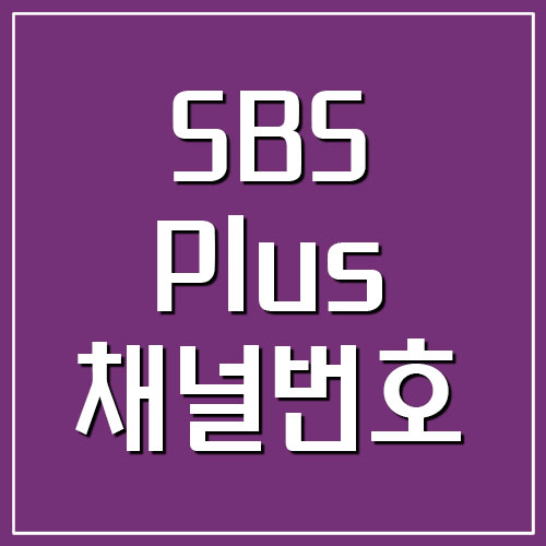SBS Plus 플러스 채널번호