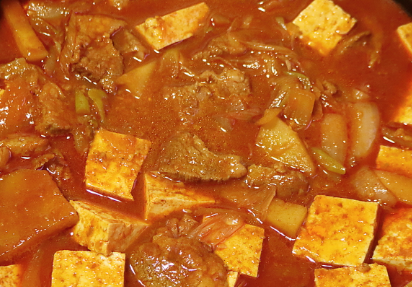  돼지고기고추장찌개 양념과 재료 조리법