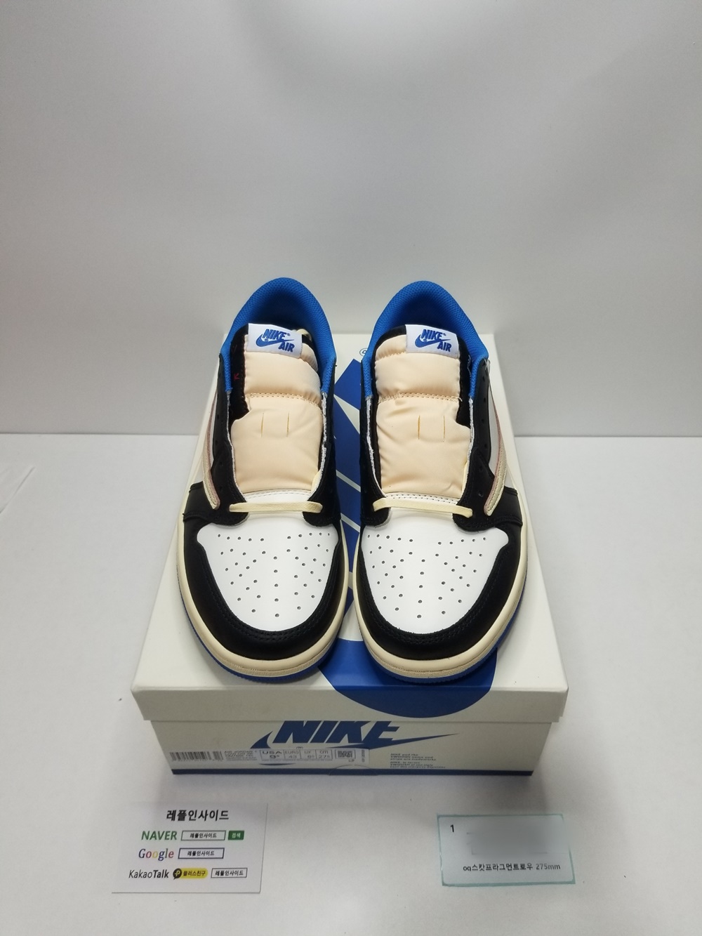  [AIR JORDAN] 트래비스 스캇 x 프라그먼트 x 에어조던1 로우 DM7866-140 남녀공용 (OG공장)