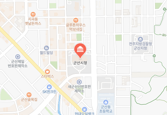 군산시청 위치 이미지