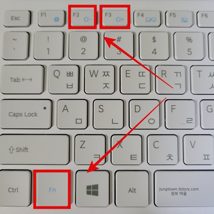 Fn과-F2,-F3-버튼-같이-누르기