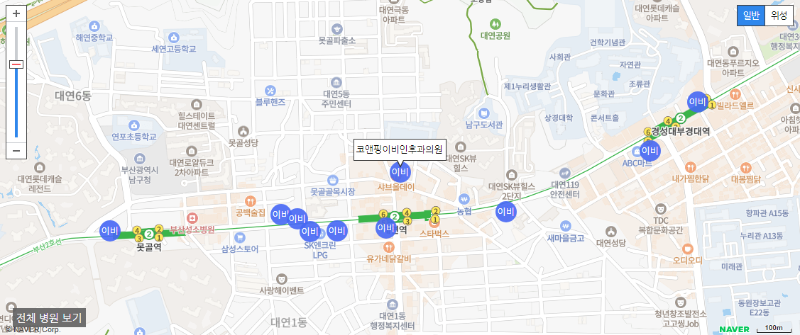 부산 일요일 진료 이비인후과 코앤핑이비인후과의원