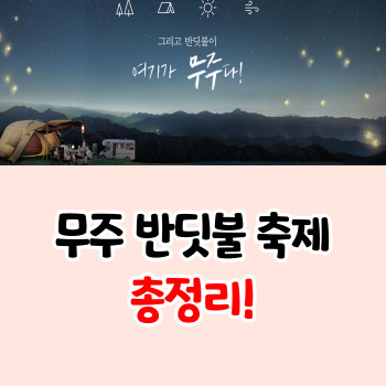 무주-반딧불-축제-일정-총정리
