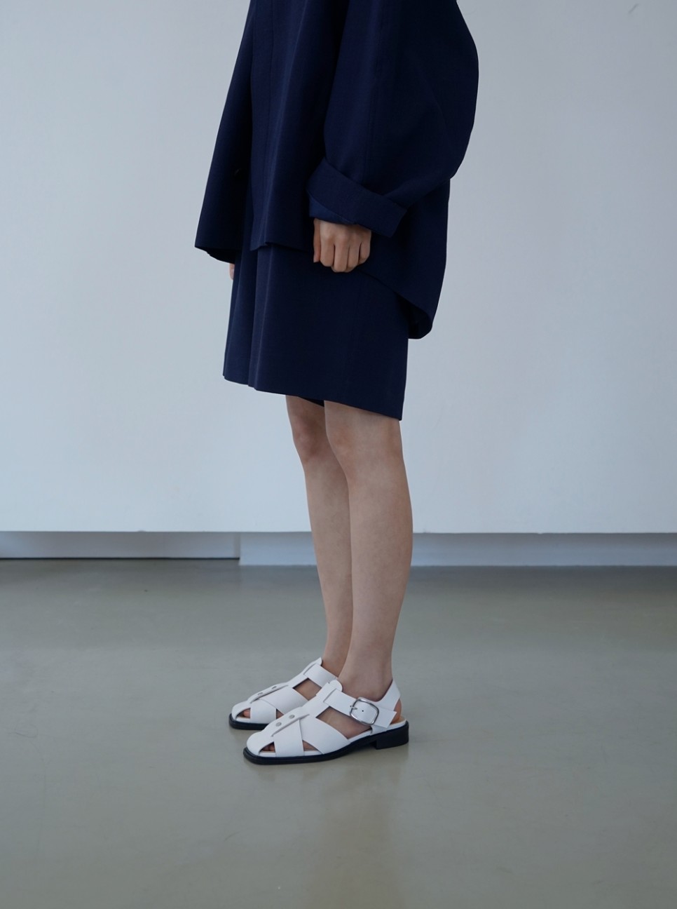 차이나클래스 네이비 퍼플 출근길 패션슈즈 인스타 스판 발목부츠 레큰스판 6