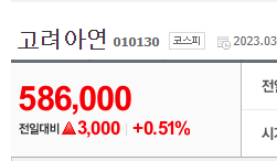 고려진 주가배당을 알아보세요 1