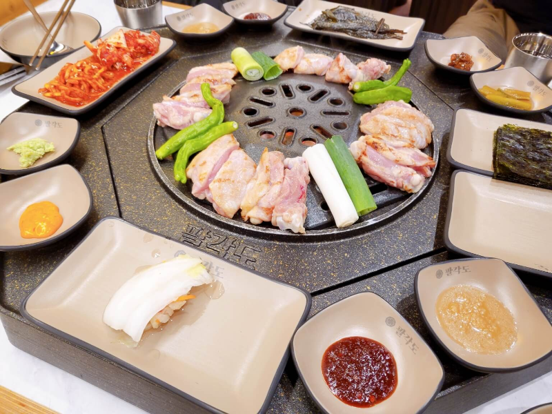 숯불에 구운 닭갈비