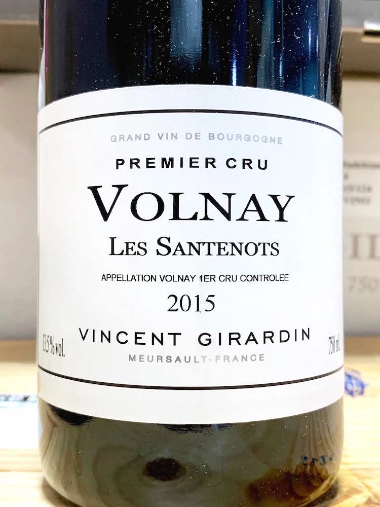 Domaine Vincent Girardin Volnay Premier Cru Les Santenots 2015