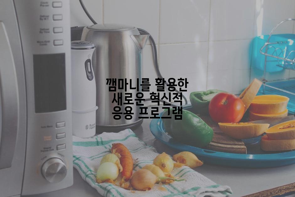 깸마니를 활용한 새로운 혁신적 응용 프로그램