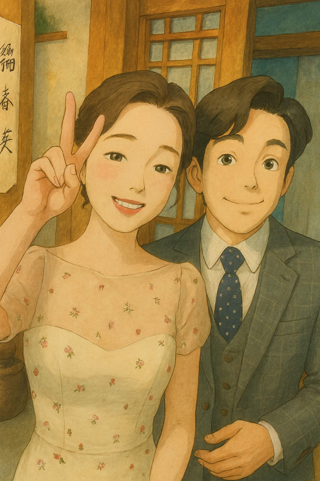 애니메이션-남성과여성의모습