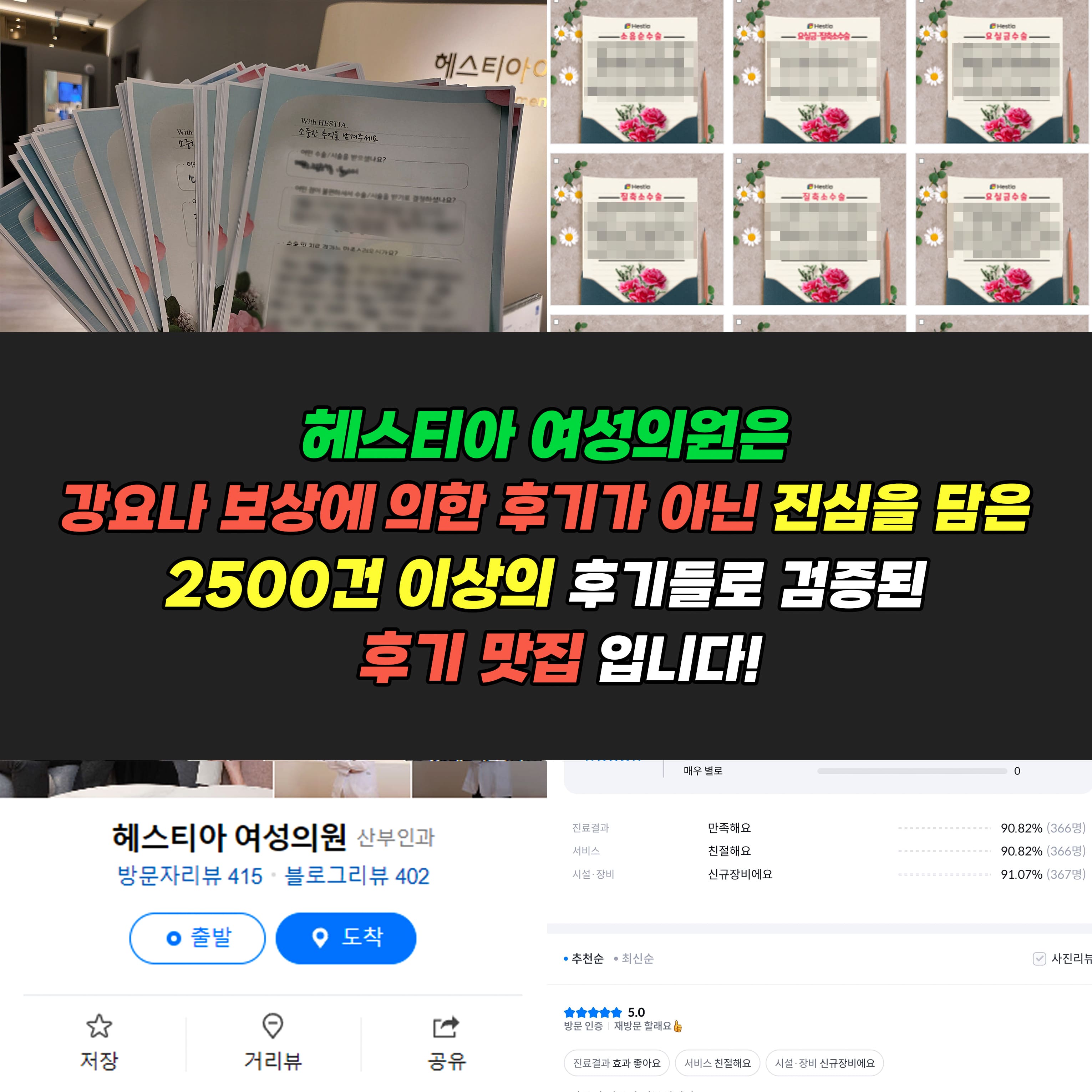 헤스티아여성의원 진심을 담은 2500건 이상의 후기들로 검증된 후기 맛집