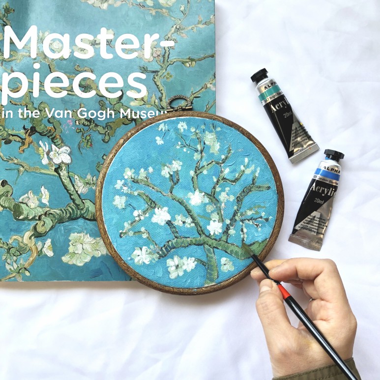 아몬드나무 별이 빛나는 밤 해바라기 인테리어 프레임 잠실 취미미술 아트 블라썸 고흐 아크릴 명화 원데이 클래스 6