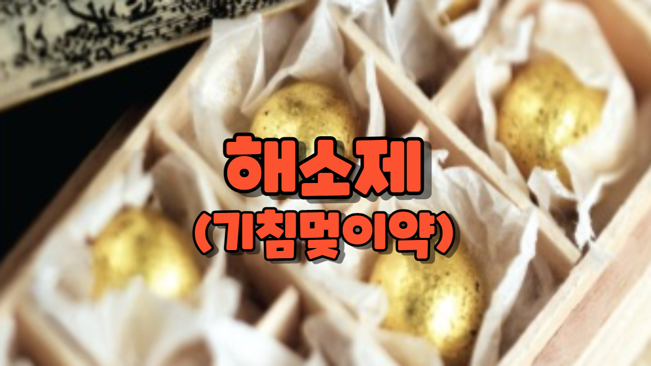  해소제 (기침멎이약)