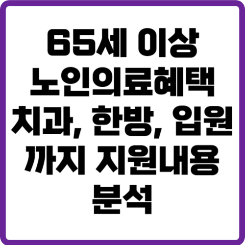 65세이상 노인의료혜택