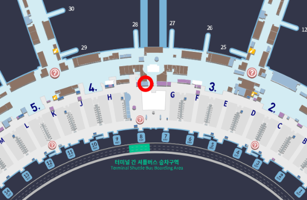 동그라미표시해둔곳-제1여객터미널-국제운전면허-발급장소