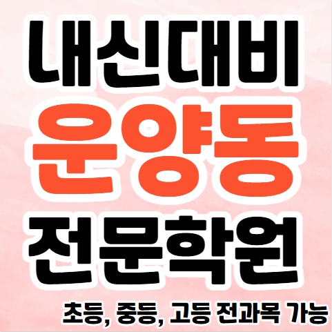  운양동 중등 영수학원 추천 장기동 고등 국어학원 초등 영어 소수정예 교습소 공부방