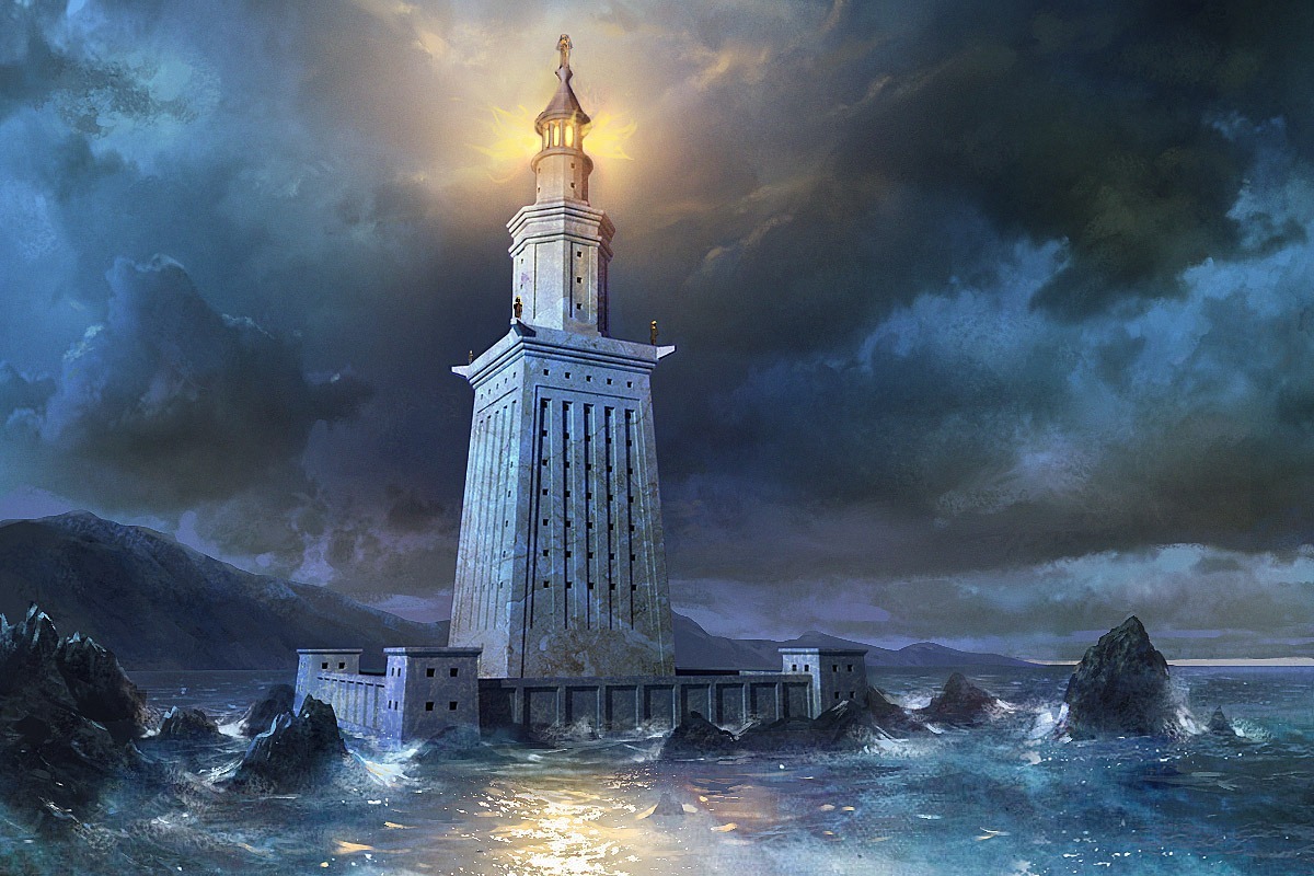 7. 알렉산드리아의 등대 (B.C. 280년전)