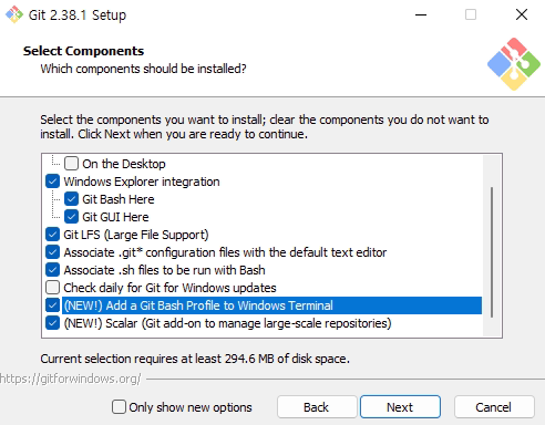 install git bash with windows terminal added
