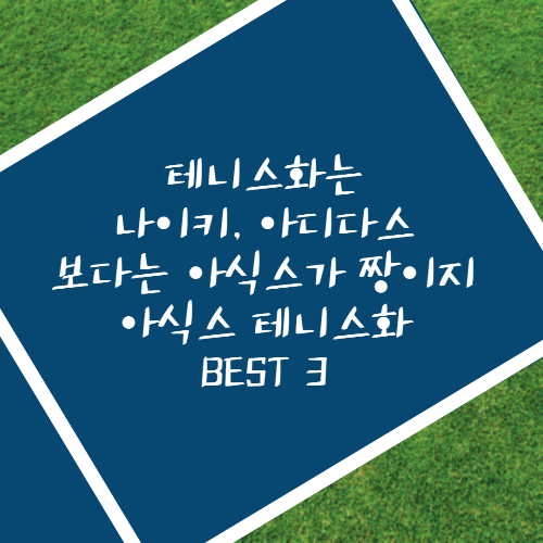 아식스 테니스화 BEST 3 입문용 제품 추천