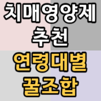 치매 영양제 조합법에 대한 안내