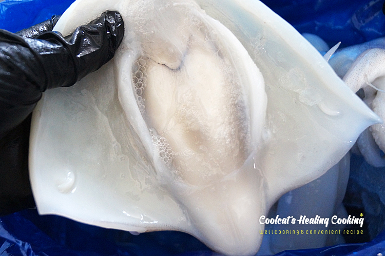 갑오징어숙회, 갑오징어손질법과 8