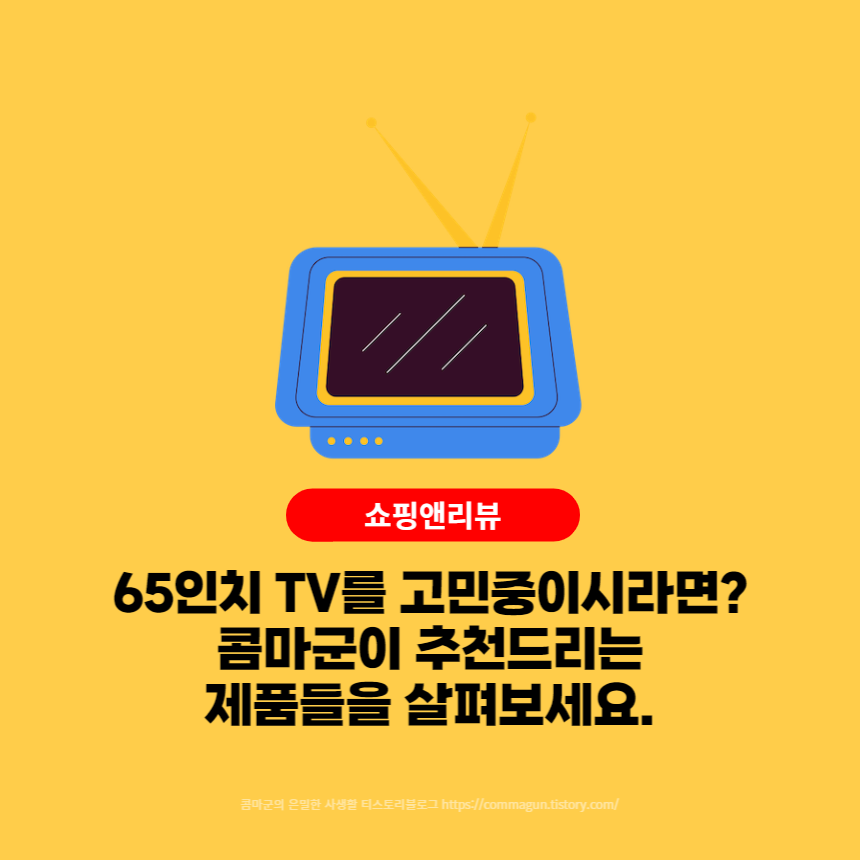  65인치 TV를 고민중이신분에게 드리는 제품추천가이드
