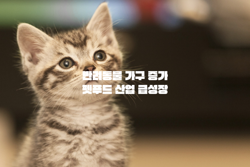 반려동물 가구 증가&#44; 펫푸드 산업 급성장