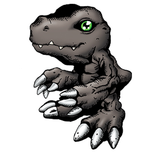  [디지몬도감] 아구몬(흑) アグモン（黒） AGUMON AGUMON