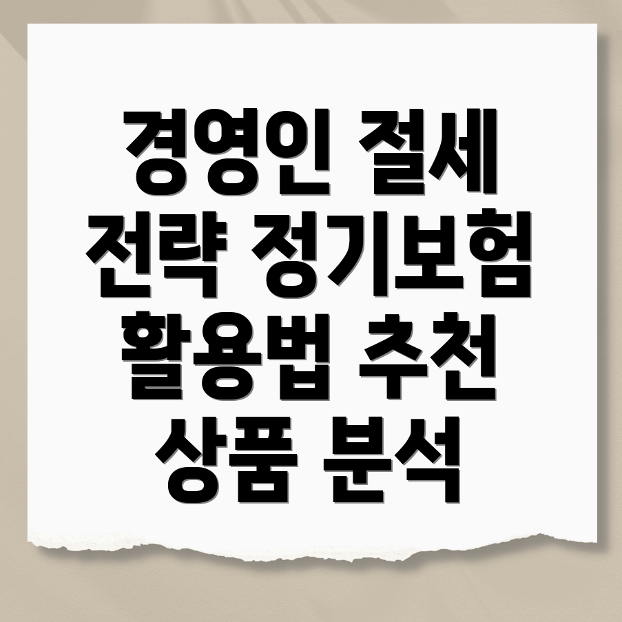 경영인 정기보험