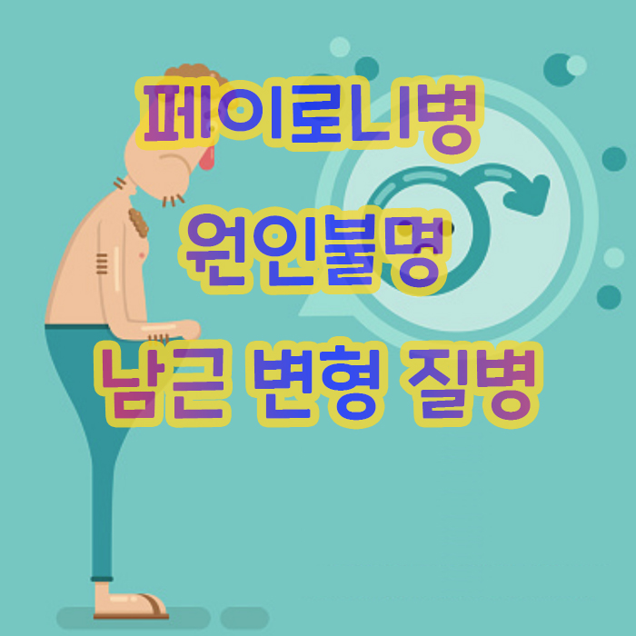 제목과 남성의 문제있는 성기를 바라보는 남자그림 사진입니다.