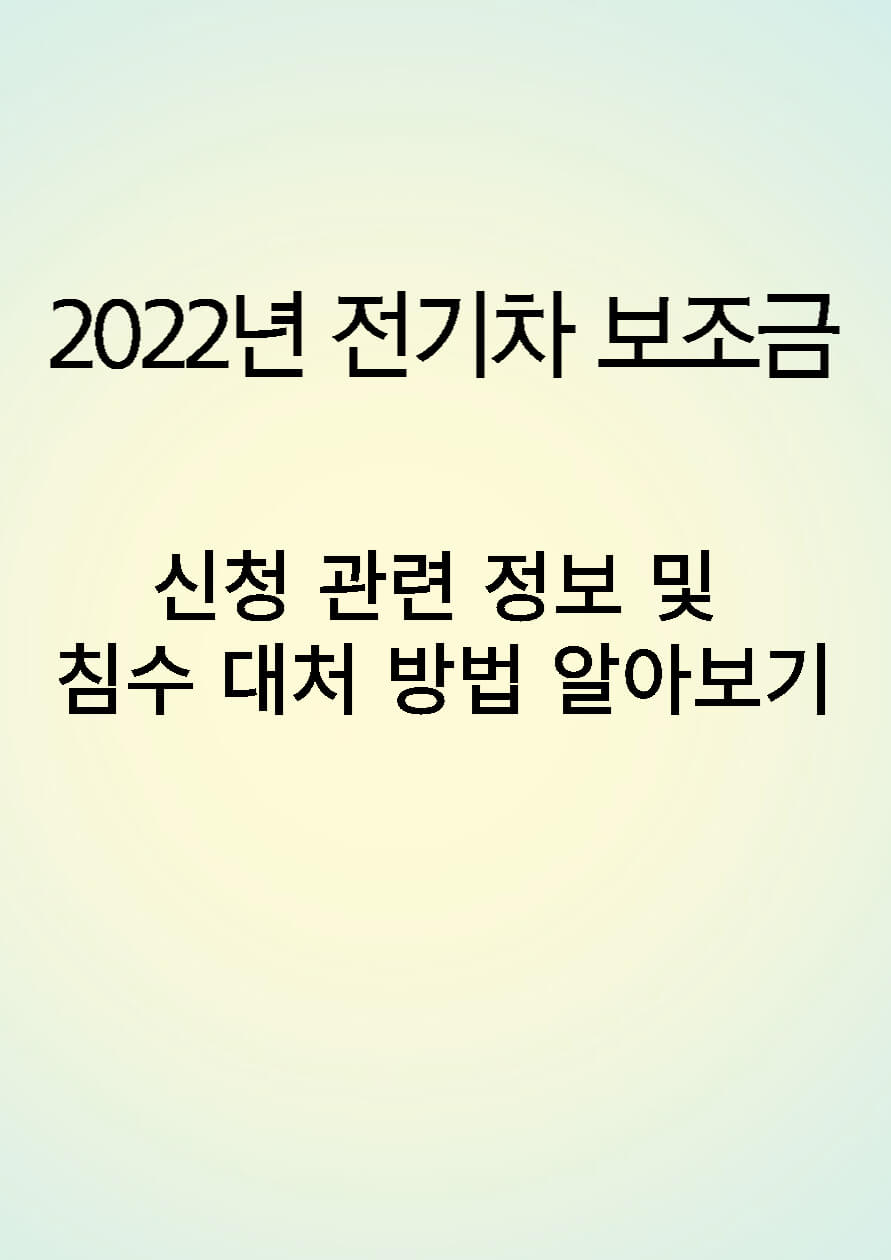 2022년도 전기차 관련 정보