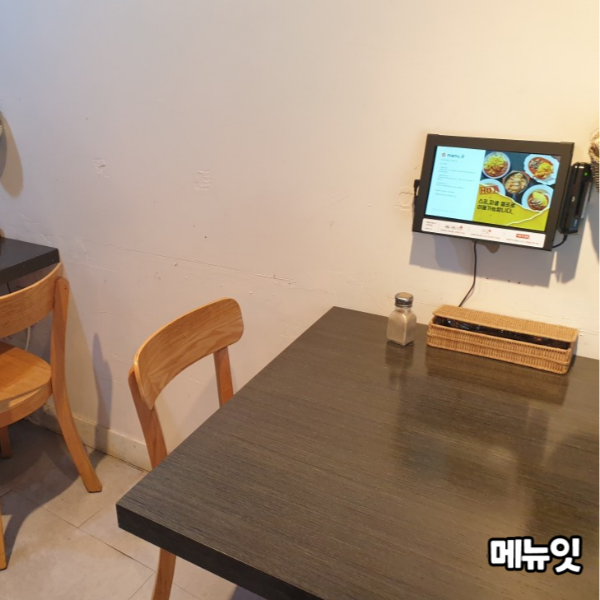  양식당 태블릿메뉴판 메뉴잇 설치 사례
