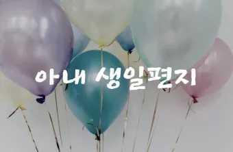 생일을 맞은 아내에게 보내는 편지 문구 모음_11