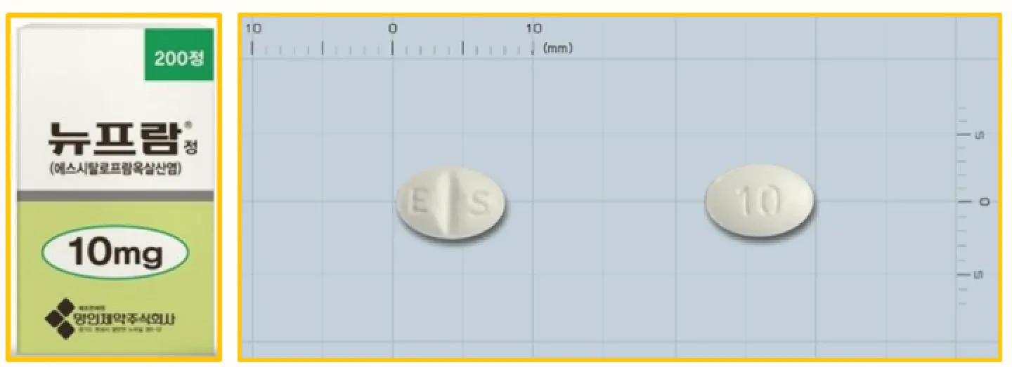 뉴프람정 10mg의 주요 성분