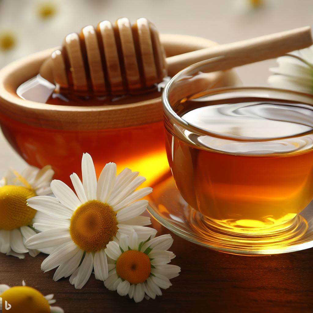 목과 기관지 건강에 좋은 꿀과 허브티