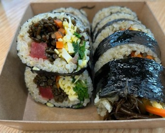 배말 보말 칼국수 김밥