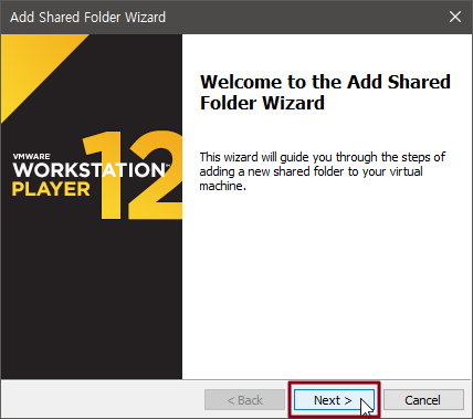 Add Shared Folder Wizard