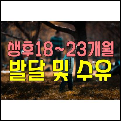  생후 18~23개월 아기 키, 체중, 발달, 수유