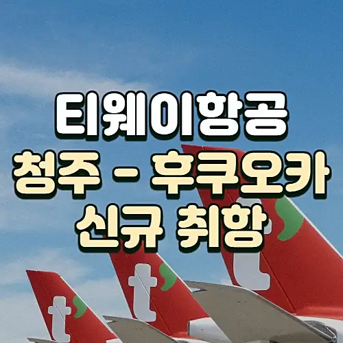 청주-후쿠오카-티웨이항공-11월-신규-취항-월간-티웨이-할인