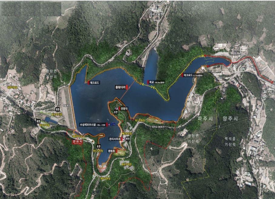마장호수-맵(출처:파주문화관광포털)