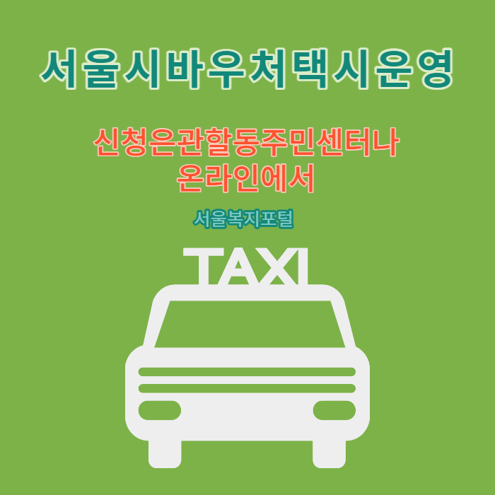  서울시 바우처 택시 운영