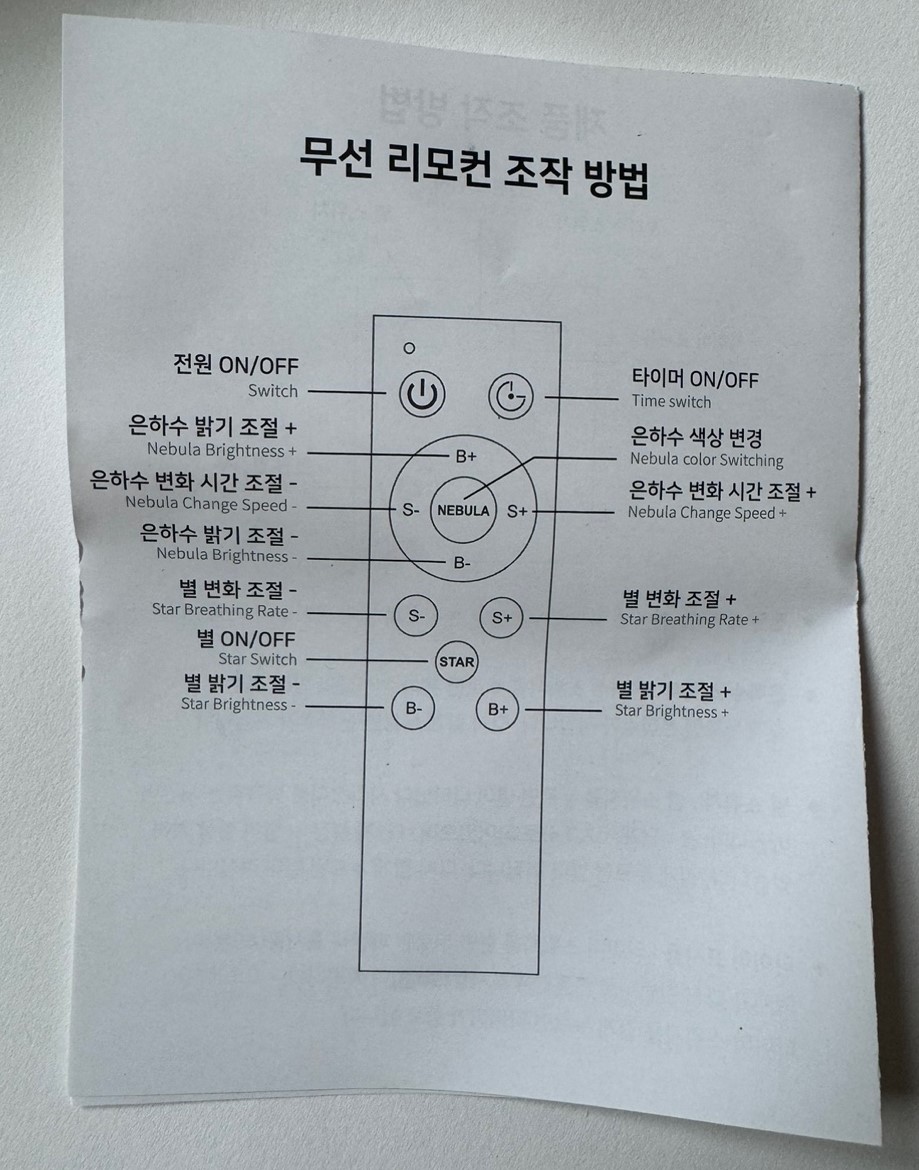 우주인 오로라 무드등