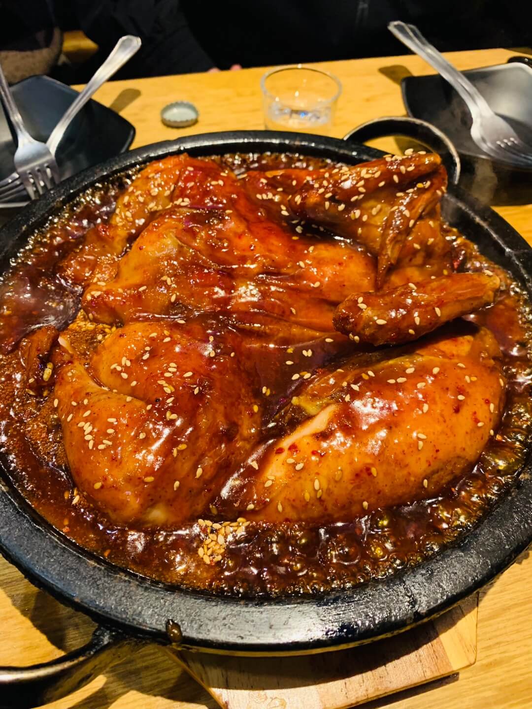누룽지 양념 통닭