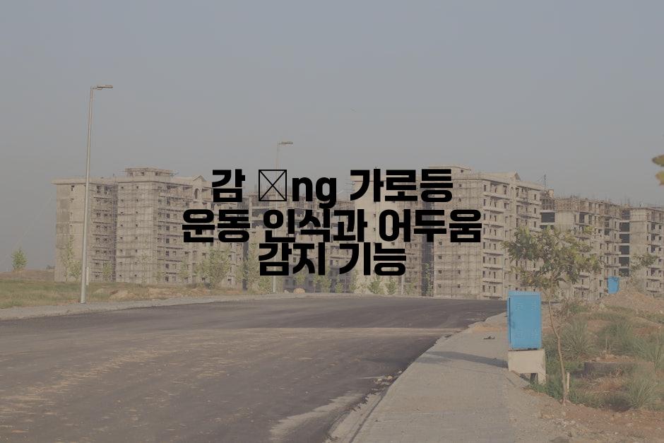감 ứng 가로등 운동 인식과 어두움 감지 기능
