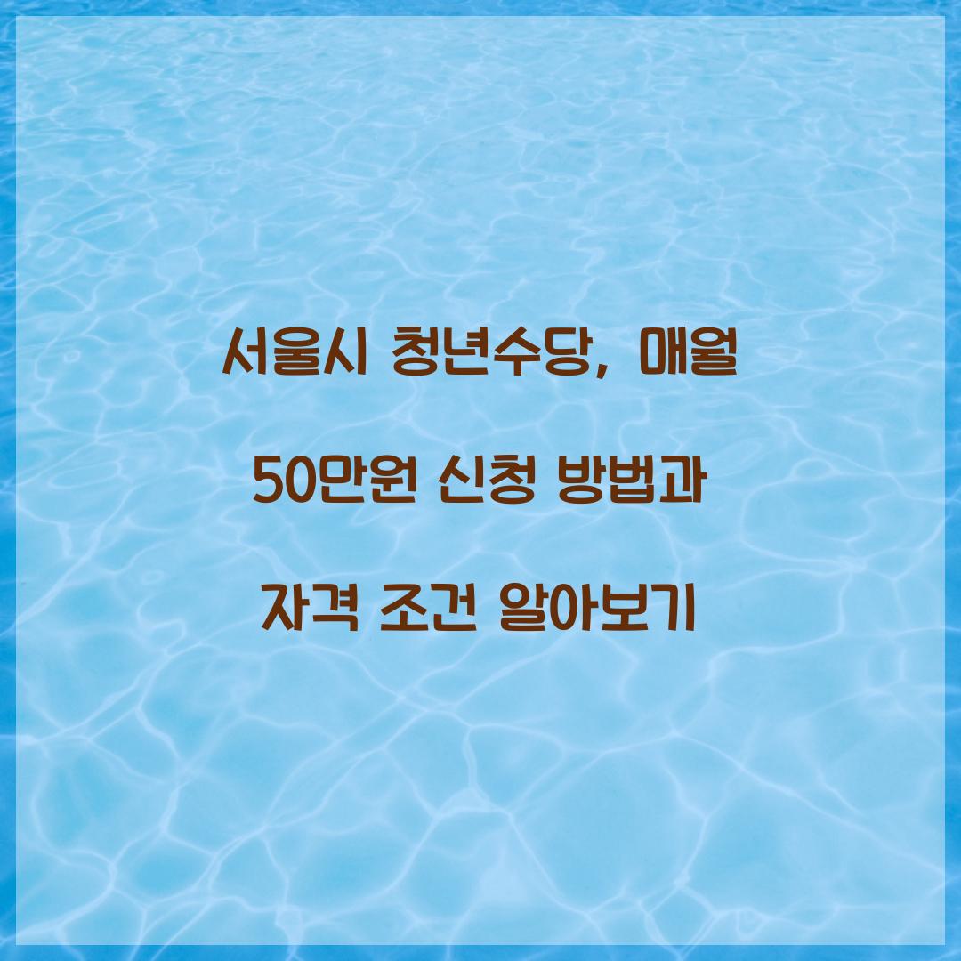 서울시 청년수당