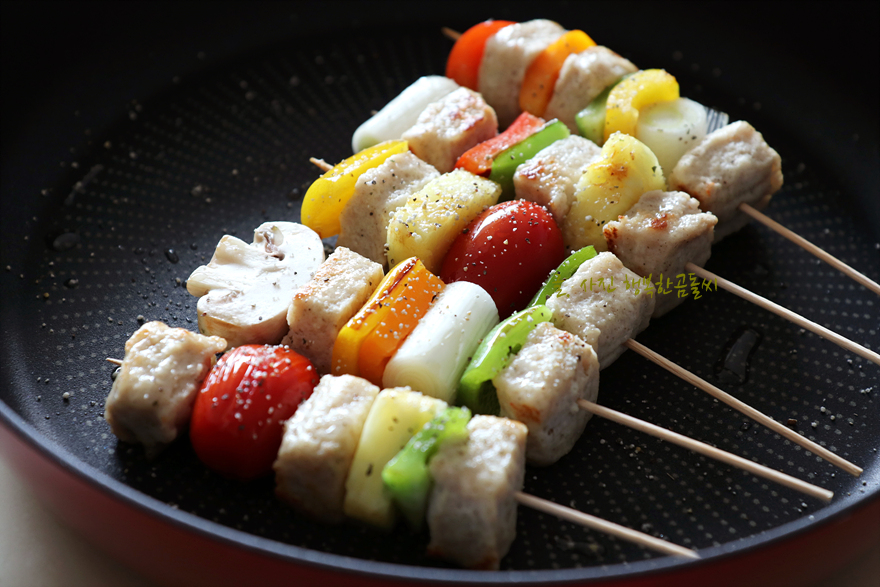닭가슴살 큐브 닭가슴살 큐브꼬치구이 맛있는 5