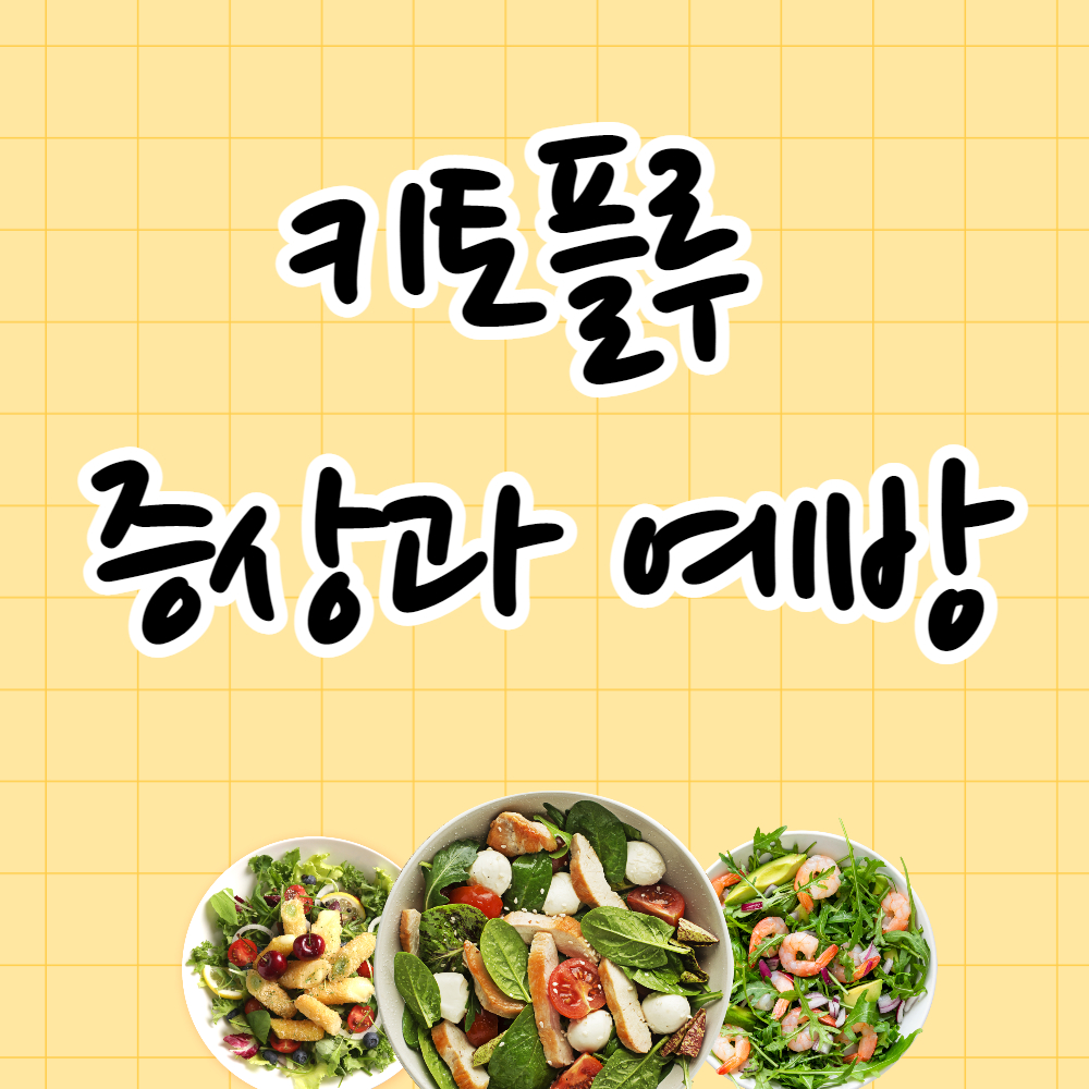  키토 플루의 원인과 예방 : 저탄고지의 부작용