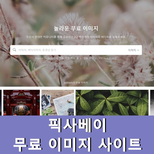  픽사베이 pixabay 무료 이미지 사이트 저작권 없는 사진