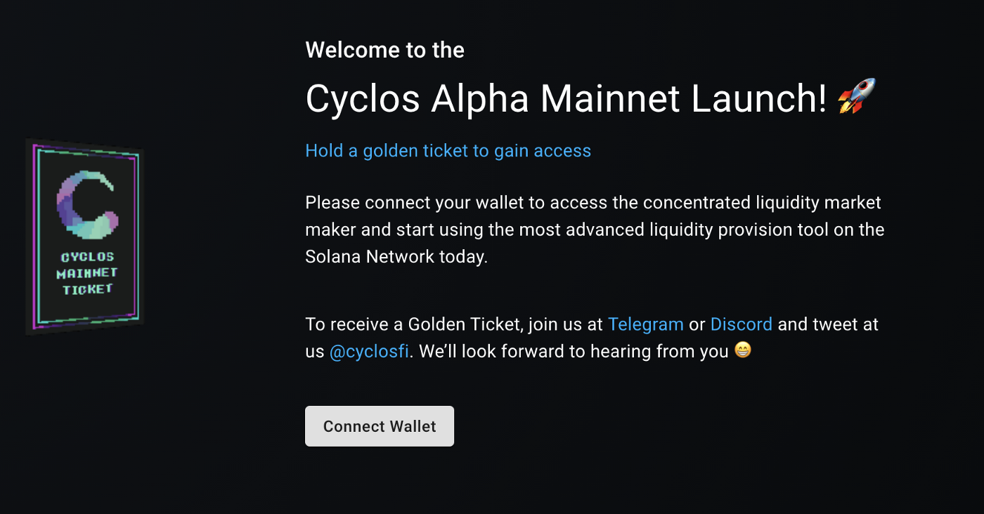  [Cyclos 사이클로스] Cyclos 비공개 Alpha 메인넷 출시 공지