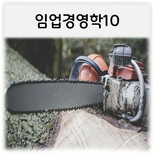  [임업경영학10]