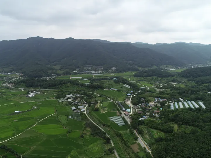 무등산 평촌명품마을 전경